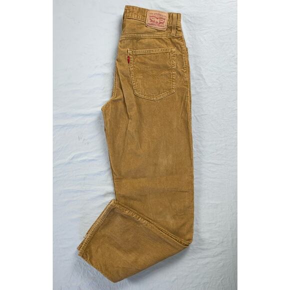 Levi's '94 Baggy 5-Pocket Jean Style Corduroy Pants, Cords. Beige, Women's 29. - Picture 1 of 9